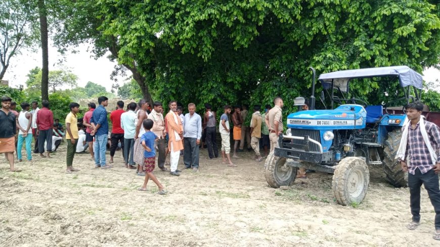 ट्रैक्टर की करही में फंसकर किसान की हुई दर्दनाक मौत