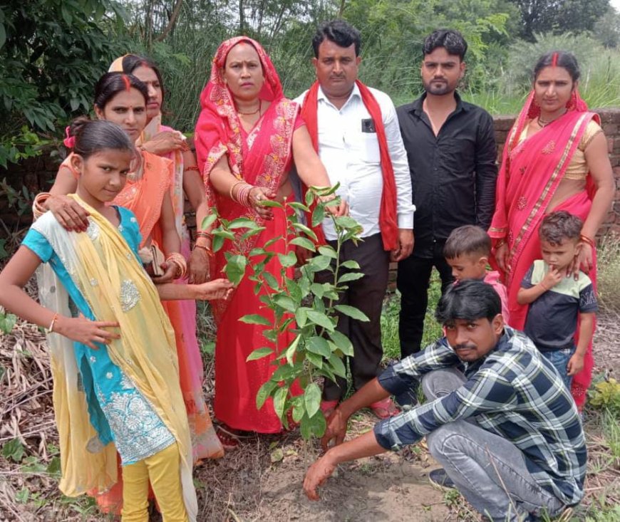 रक्षाबंधन पर एक पेड़ भाई के नाम में जे के ए पदाधिकारियों ने लिया हिस्सा,कियापौधरोपण