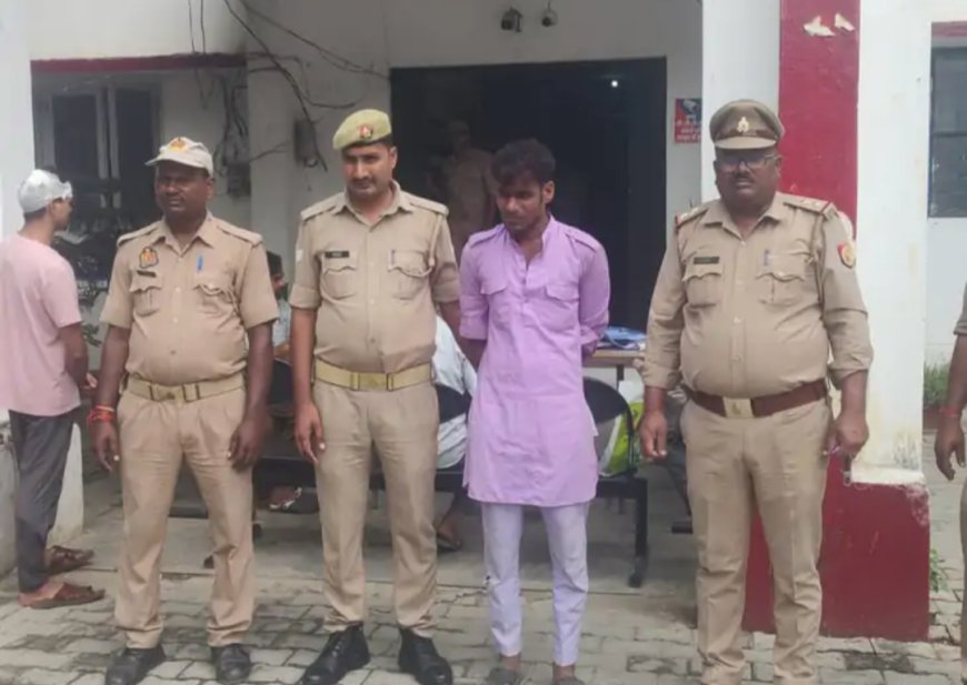 पुलिस ने शातिर अपराधी को किया गिरफ्तार पास से अवैध तमंचा-कारतूस बरामद