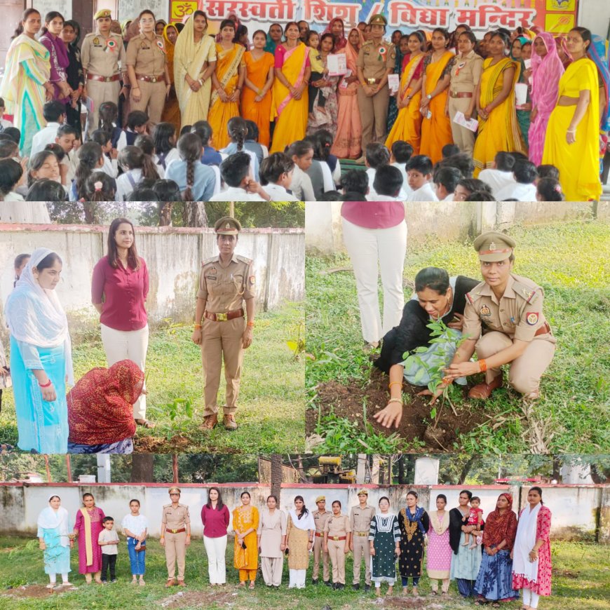 जनपदीय पुलिस द्वारा अपने अपने थाना क्षेत्रों में जाकर महिलाओं को किया जागरूक।