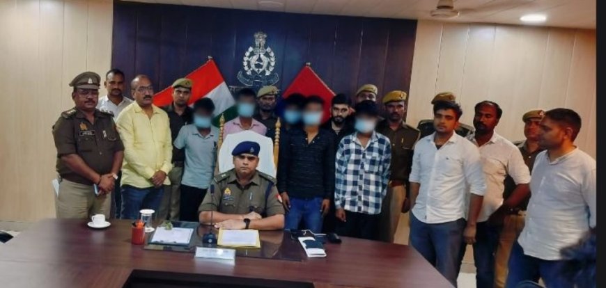 थाना धनघटा पुलिस व  जनपदीय एसओजी टीम द्वारा कार्यवाही करते हुए चोरी की 06 अदद मोटर साईकिल बरामद करते हुए 05 अभियुक्तों को किया गया गिरफ्तार