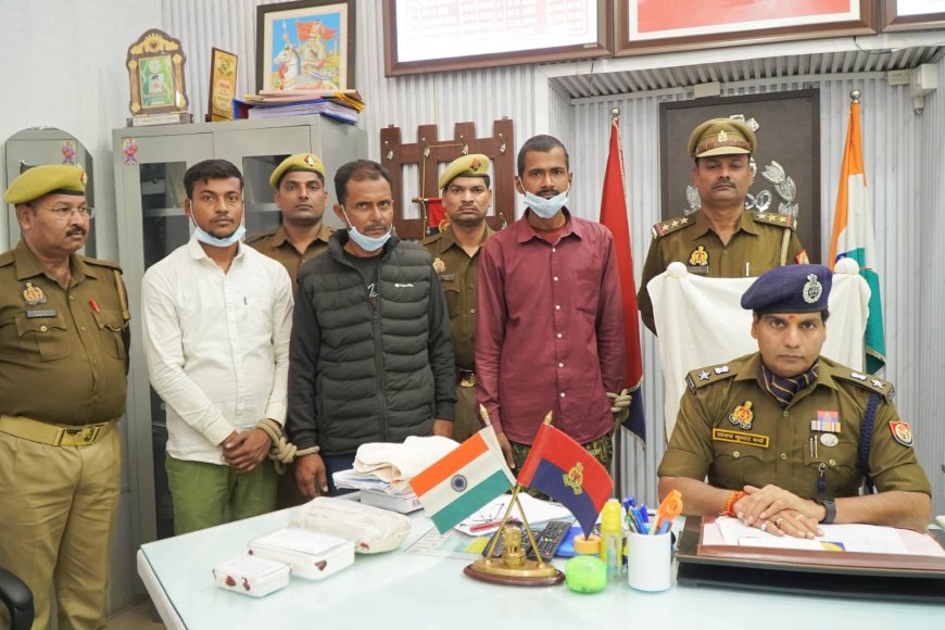 हत्या कर शव को खेत में फेंकने वाले 03 अभियुक्तों को इटावा पुलिस ने किया गिरफ्तार