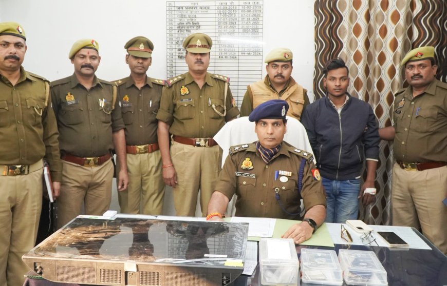 पुलिस मुठभेड़ में शातिर चोर के पैर में लगी गोली, हुआ गिरफ्तार