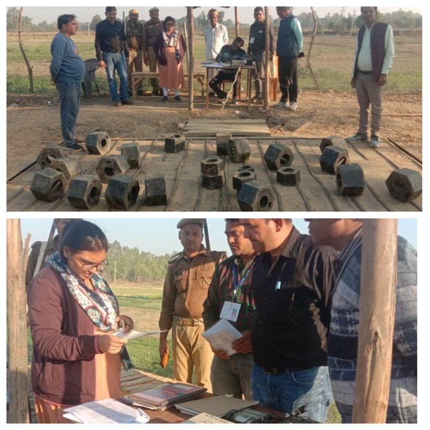 उपजिलाधिकारी सिरौलीगौसपुर प्रीति सिंह ने गन्ना क्रय केंद्र का औचक निरीक्षण किया