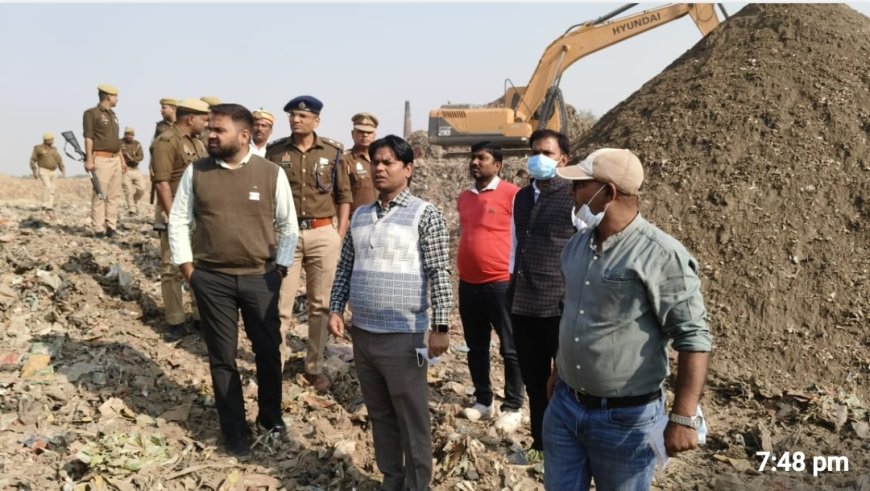 जनपद संत कबीर नगर में हो रहा है आधुनिक तरीके से लीगेसी वेस्ट का निस्तारण