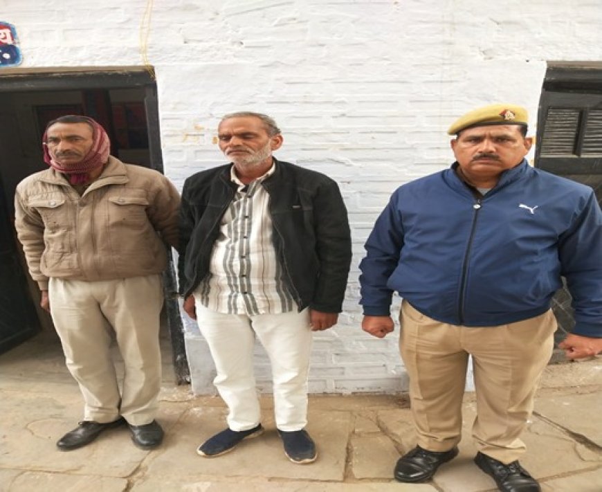 थाना जखौरा पुलिस द्वारा अवैध खनन करने वाले एक नफर वाछिंत अभियुक्त को किया गया गिरफ्तार।