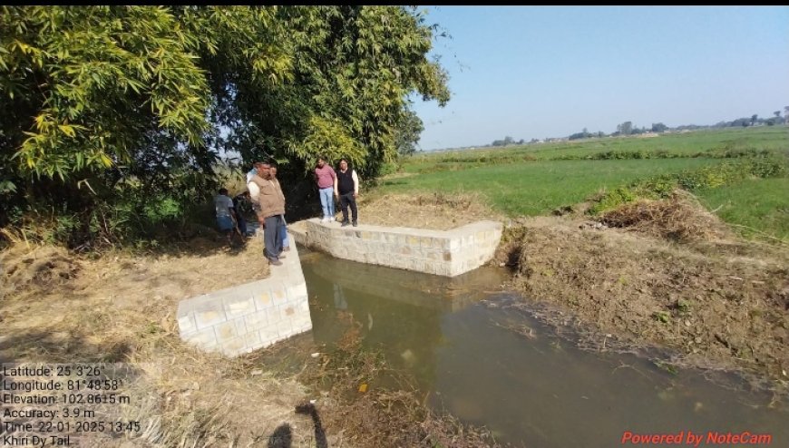 रजबहा के टेल तक पहुंचा पानी, किसानों में हर्ष का माहौल