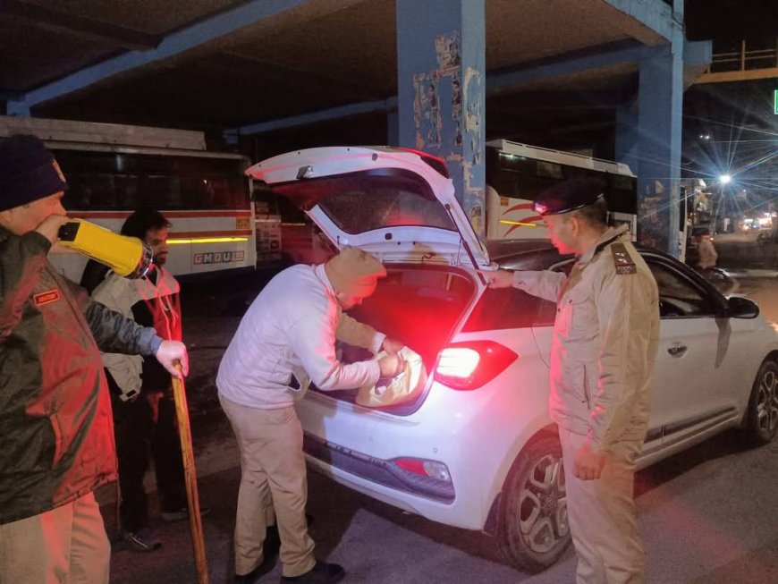 शराब पीकर वाहन चलाने वालों पर पौड़ी पुलिस की कार्यवाही सख्त,09 चालकों के वाहनों को सीज कर डीएल किए गये जब्त।