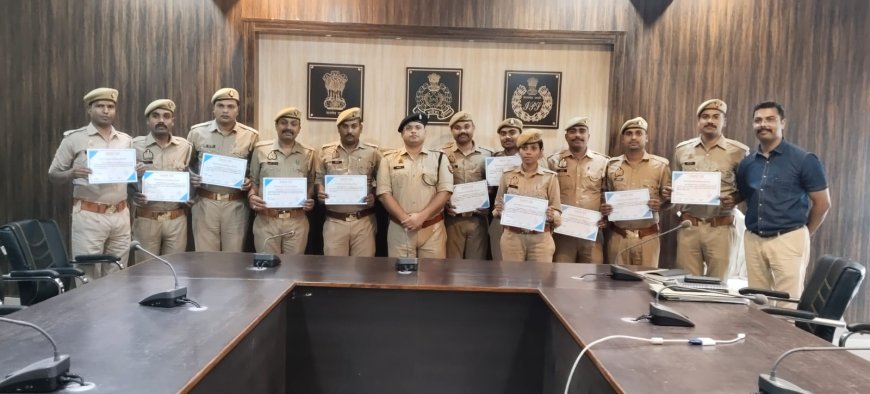 पुलिस कार्यालय स्थित राघव प्रेक्षागार में चल रहे 07 दिवसीय सीसीटीएनएस कैप्सूल कोर्स का किया गया समापन