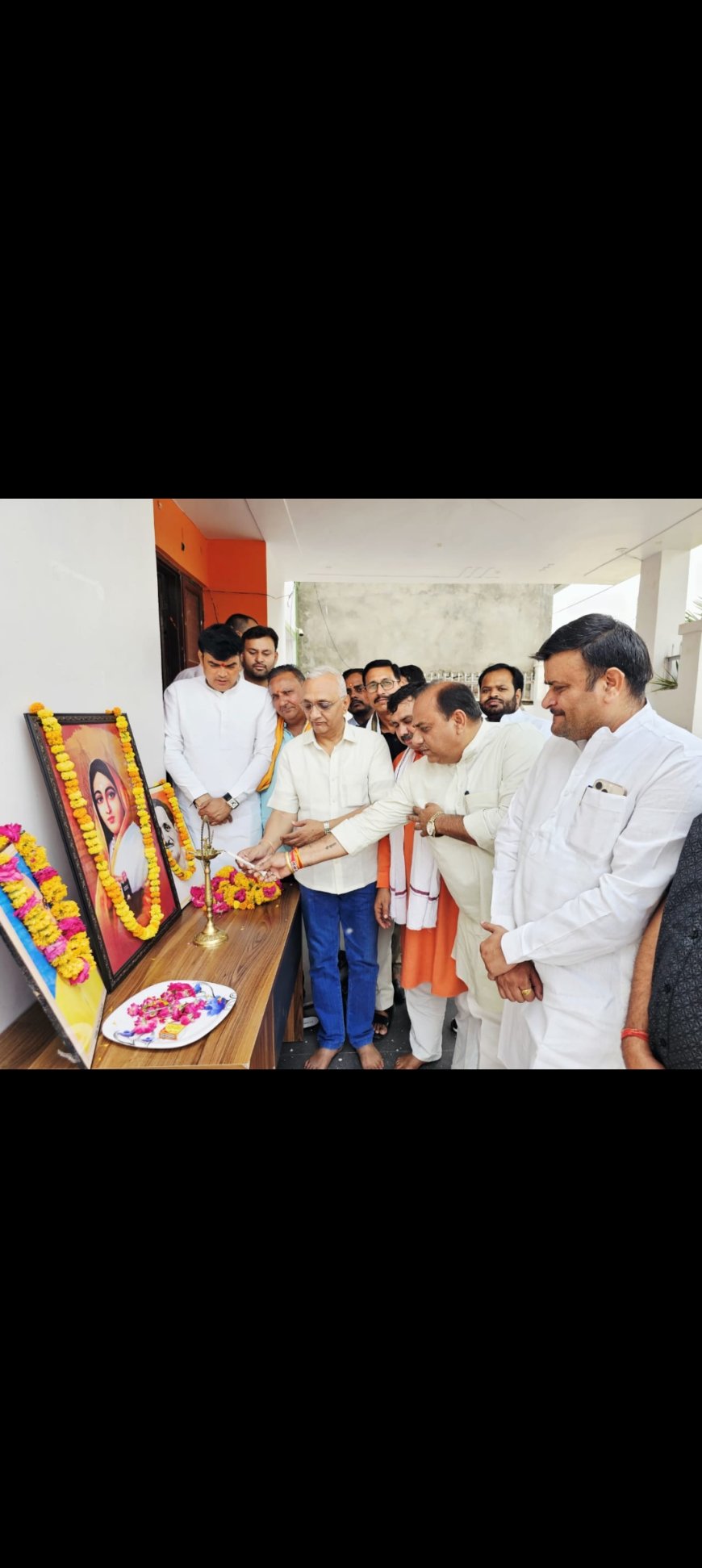 भारतीय जनता पार्टी मथुरा ने 300 वा अहिल्याबाई होल प्रदर्शनी का आयोजन कियाकर