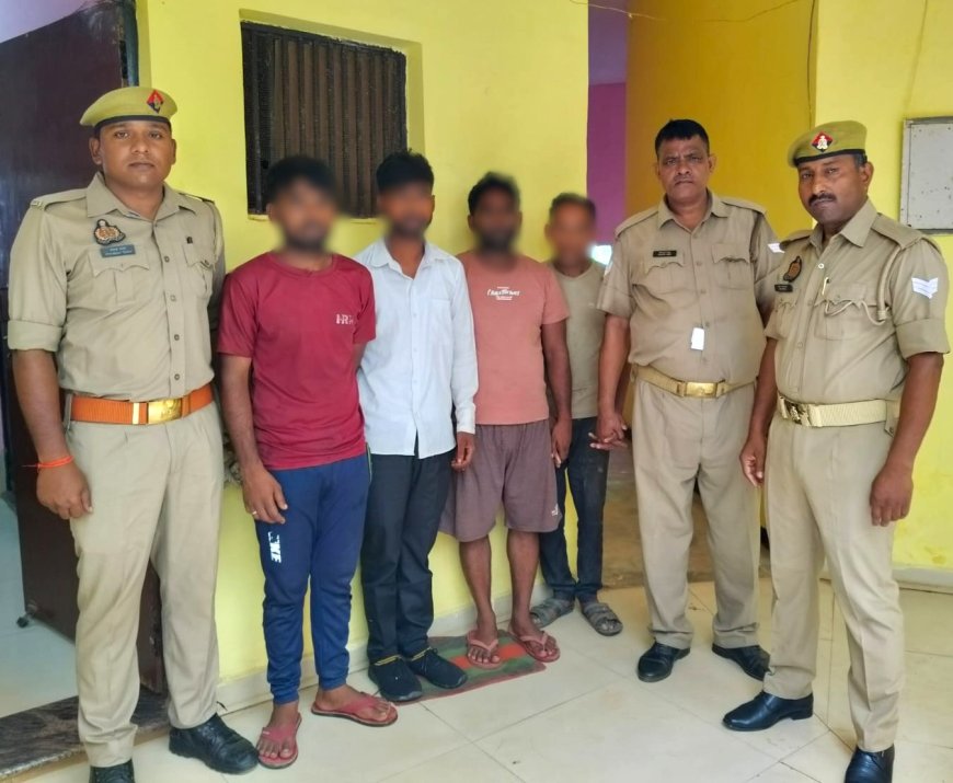 मीरजापुर पुलिस की बड़ी कार्रवाई: वाहन चोरी, मोबाइल चोरी और अवैध शराब तस्करी में 8 अभियुक्त गिरफ्तार, 33 का चालान