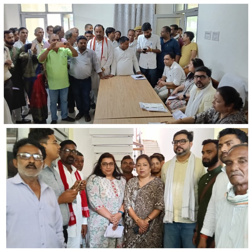 सांसद तनुज पुनिया ने लोक निर्माण विभाग अतिथि गृह सिरौलीगौसपुर में जनसंवाद कार्यक्रम में ग्रामीणों की समस्याओं को सुना