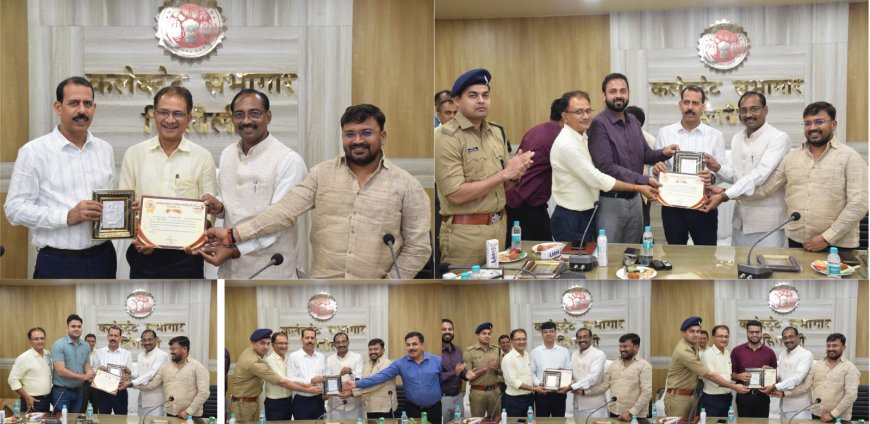 सिंगरौली महोत्सव आयोजित कराने में सराहनीय योगदान के लिए कलेक्टर ने स्मृति चिन्ह एवं प्रशस्ति पत्र देकर किया सम्मानित