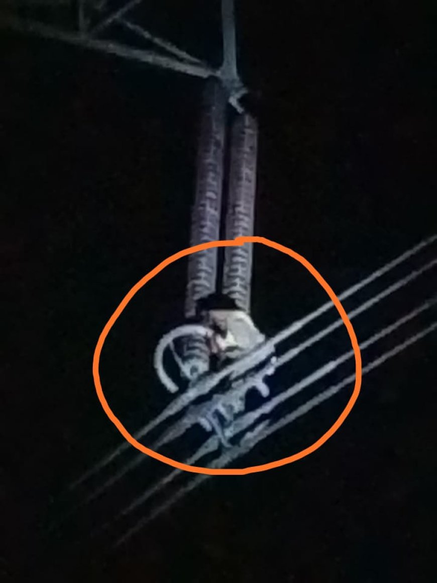 नाराजगी से सिरफिरा चढ़ा हाई टेंशन लाइन पर, काफी मिन्नतों  के बाद उतरा गया नीचे