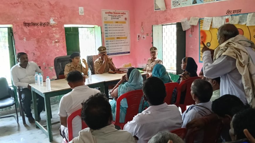 ग्राम करोरा में पुलिस उपाधीक्षक रामनगर गरिमा पंत की अध्यक्षता में हुई पुलिस की चौपाल