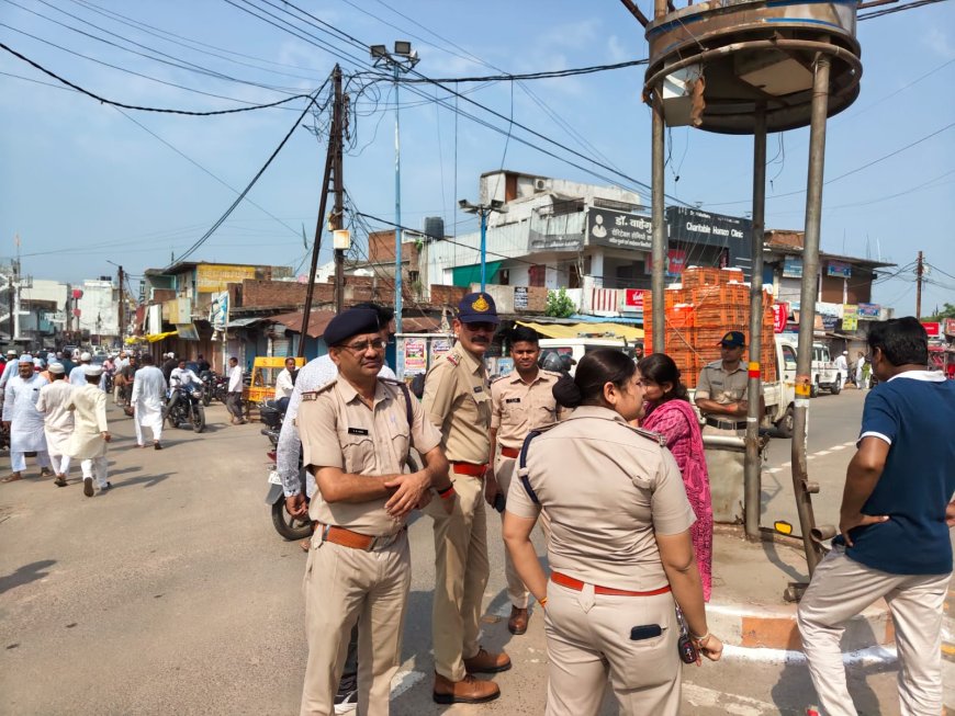 ईद-उल-अजहा (बकरीद) के अवसर पर सिंगरौली पुलिस की कड़ी निगरानी,