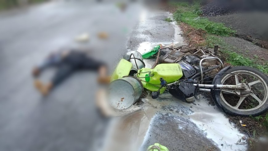 परसौना में दर्दनाक सड़क हादसा: दूध विक्रेता की मौत, सड़क पर लगा लंबा जाम, जनता में आक्रोश