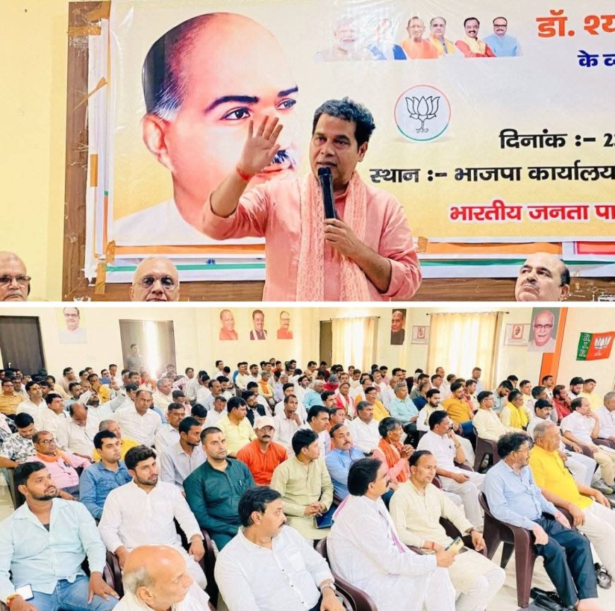 भाजपा कार्यकर्ताओं ने बनाया डॉक्टर श्याम प्रसाद मुखर्जी का बलिदान दिवस