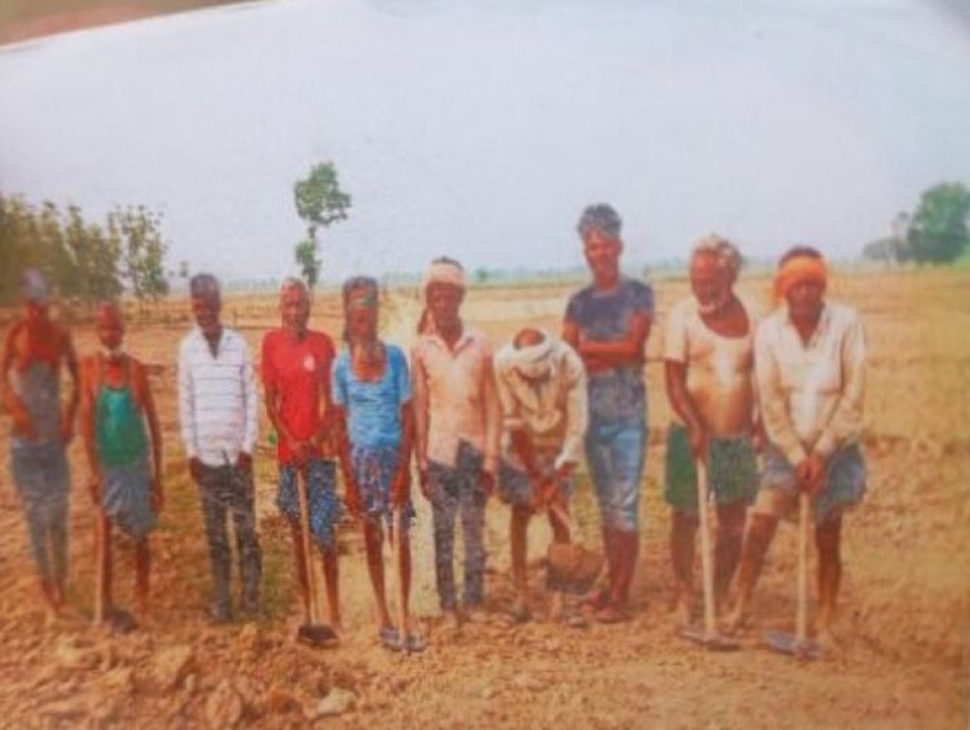 मनरेगा में खुला बड़ा भ्रष्टाचार लक्ष्मण नगर निश्चल डीह ग्राम पंचायत में एक ही फोटो से 5 मास्टर रोल 41 मजदूरों के नाम पर हेरा फेरी
