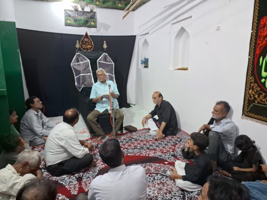 मोहर्रम का चांद दिखाई देते ही अजादारो में गम का माहौल अजादारी का शिल शिला शुरू