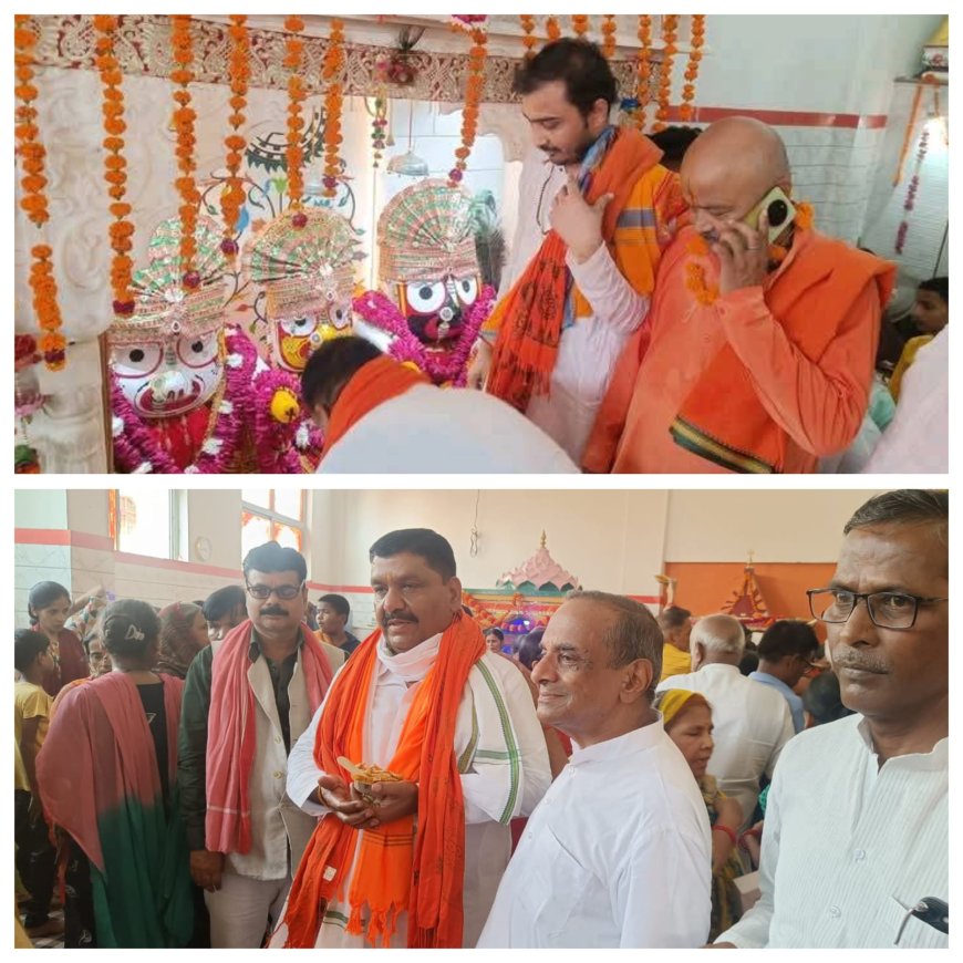 शहर में निकाली गई भगवान जगन्नाथ जी की यात्रा