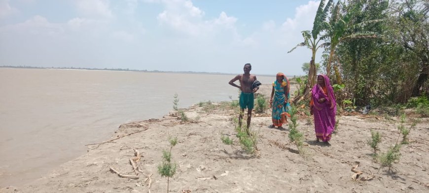 सरयू नदी का घटा जलस्तर , बाढ़ पीड़ितों ने ली राहत की सांस