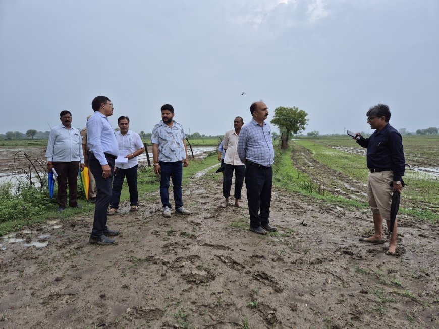 जल रोधक बांध के कार्य मे पाई गई कमी पर डीएम सख्त शीघ्र सुधार और रिकवरी के निर्देश