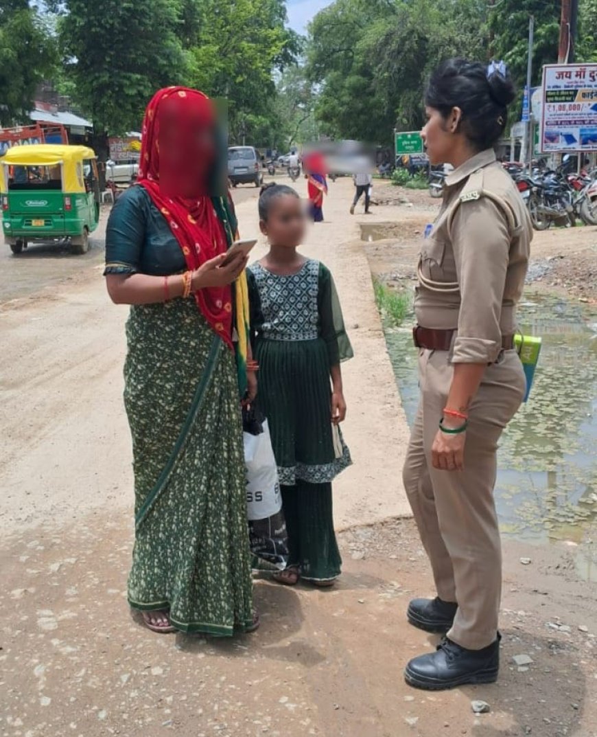 महिला पुलिस टीम द्वारा मिशन शक्ति अभियान के तहत महिलाओं व बालिकाओं को किया गया जागरूक