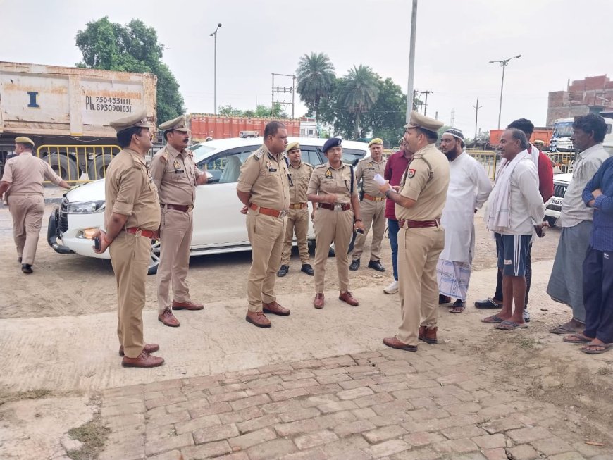 मुहर्रम पर्व की तैयारियों का SSP ने लिया जायजा