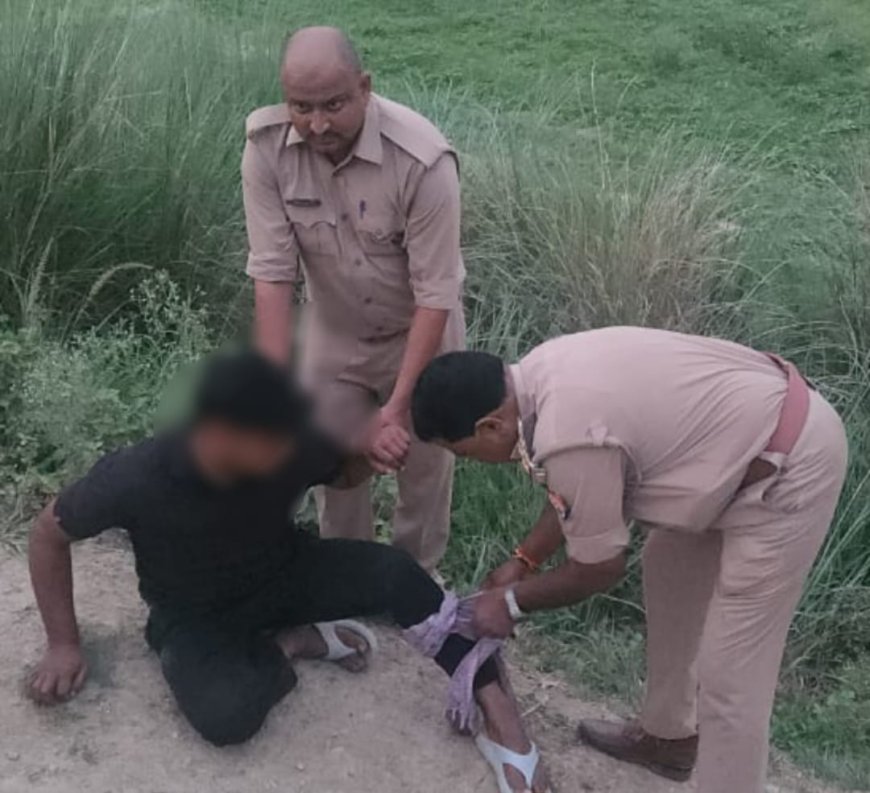 लूट कांड के 12 घंटे के भीतर ही मुठभेड़ में दो बदमाश गिरफ्तार चांदी बरामद
