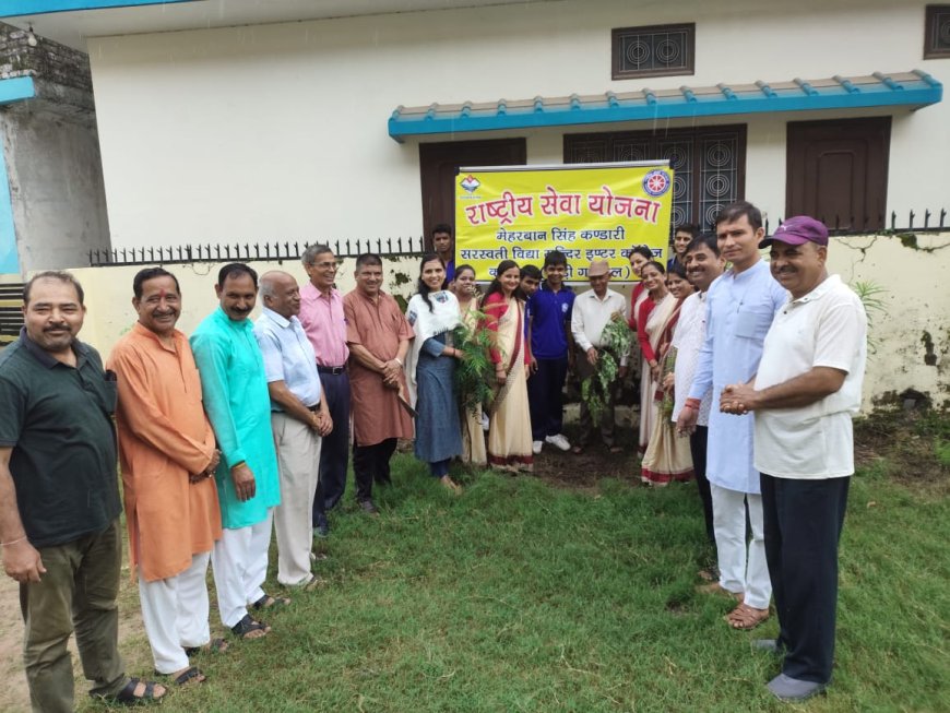 हरेला पर्व पर सरस्वती विद्या मंदिर कोटद्वार में वृक्षारोपण कार्यक्रम आयोजित।