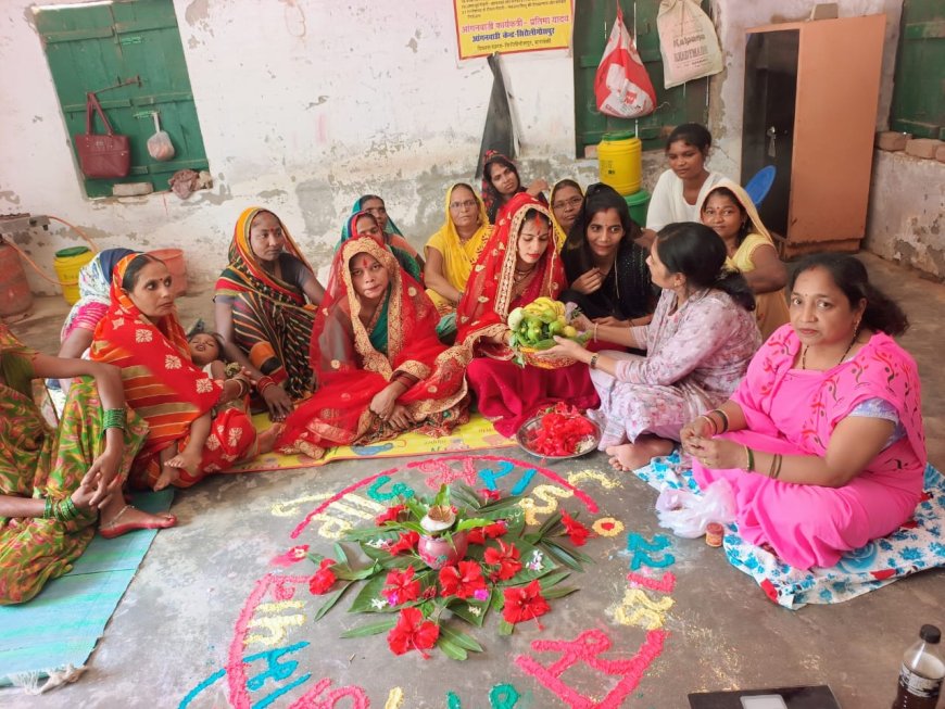 संभव अभियान के तहत गोद भराई कार्यक्रम हुआ