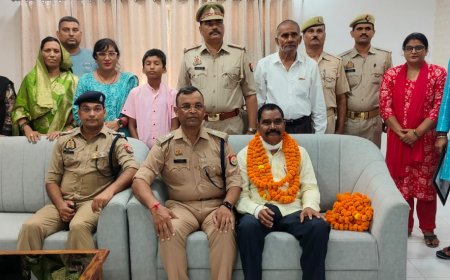 पुलिस विभाग से सेवानिवृत हो रहे उपनिरीक्षक को दी गयी भावभीनी विदाई