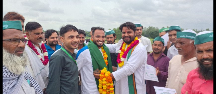 भारतीय किसान यूनियन भानु युवा मेरठ मंडल अध्यक्ष गौरव प्रधान ने अपने साथियों के साथ खानपुर नगर में किया संगठन का विस्तार