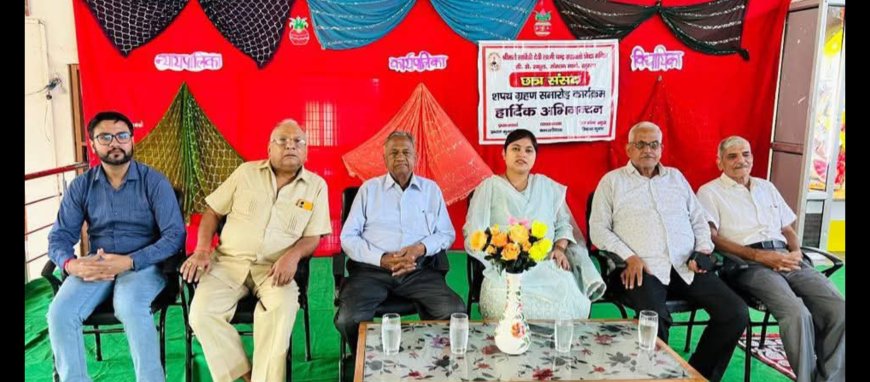 सरस्वती विद्या मंदिर में विद्या भारती के तत्वावधान में आयोजित “छात्र संसद” कार्यक्रम किया