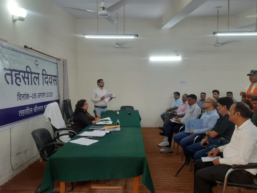 उप-जिलाधिकारी नूपुर वर्मा की अध्यक्षता में तहसील दिवस, जन समस्याओं पर हुई सुनवाई।