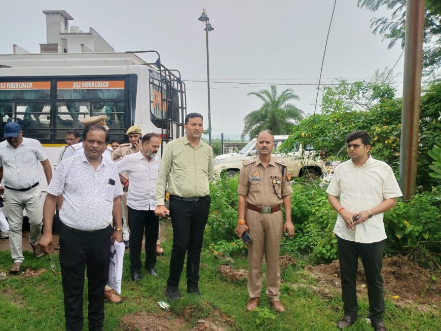 जिलाधिकारी  शिवशरणप्पा जी एन एवं पुलिस अधीक्षक  अरुण कुमार सिंह ने आज भादौं मास की अमावस्या मेला की तैयारियों का औचक निरीक्षण किया।