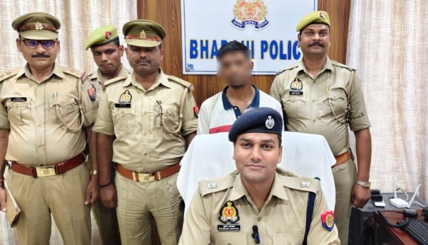 भदोही में पुलिस क़ो मिली बड़ी सफलता,२५ हजार का इनामिया महाराष्ट्र से गिरफ्तार।