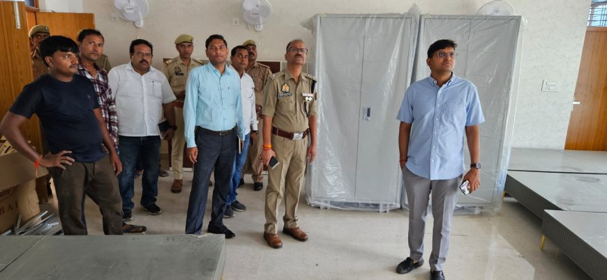 जिलाधिकारी व पुलिस अधीक्षक ने बाल संप्रेषण गृह एवं नवीन निर्मित डाक बंगला का आकस्मिक निरीक्षण किया।