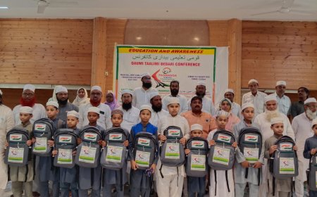 225 छात्रों को तालीमी किट और मदरसों को कंप्यूटर सेट देकर शिक्षा जागरूकता का संदेश