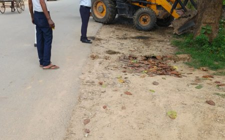 *शारदीय नवरात्रि के पूर्व तैयारियों का ईओ जी लाल ने किया निरीक्षण