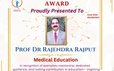 शिक्षक दिवस पर डॉ राजपूत हुए सम्मानित