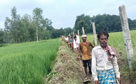 ग्राम प्रधान प्रतिनिधि मेला रायगंज माजिद हासमी ने अपने पास से मजदूर लगा कर किसानों के सिंचाई हेतु विना आई डी के नहरो से खेतों तक नाले की सफाई करवाई