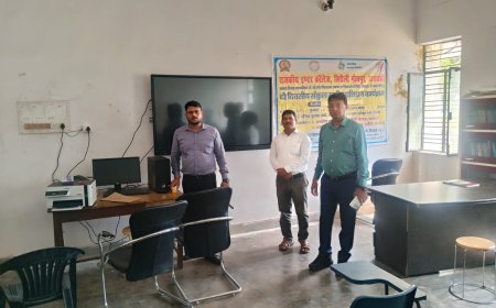 खंण्ड विकास अधिकारी संजीव कुमार गुप्ता ने राजकीय इण्टर कालेज सिरौलीगौसपुर लैब का स्थलीय निरीक्षण किया