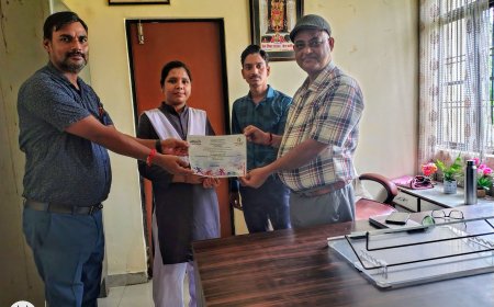 सीता देवी की छात्रा अंशिका सोनी ने क्रीड़ा ज्ञान भारती परीक्षा में तृतीय स्थान प्राप्त किया