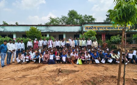 बजरंग इन्टर कालेज सपहा पाठा क्षेत्र में होने वाले 29वां पाठा मेधावी छात्र छात्रा अभिनन्दन समारोह के उपलक्ष्य में कक्षा 5 व कक्षा 8 पास छात्रों की परीक्षा सम्पन्न हुई।।