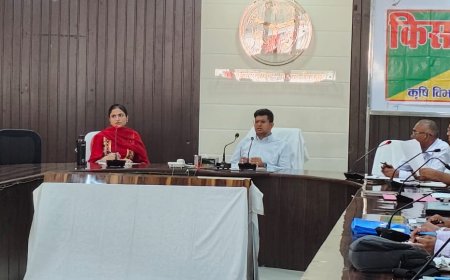 जिलाधिकारी  शिवशरणप्पा जीएन की अध्यक्षता मे कलेक्ट्रेट सभागार मे किसान दिवस का आयोजन किया गया।