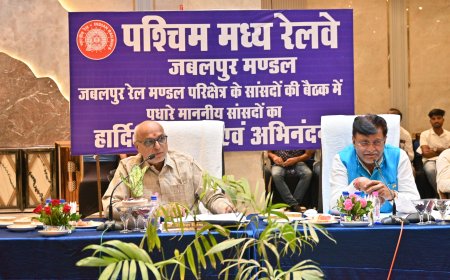 सांसद डॉ राजेश मिश्रा ने  पश्चिम मध्य रेल की बैठक में ललितपुर सिंगरौली रेल परियोजना के काम में तेजी लाने और सिंगरौली भोपाल एक्सप्रेस को नियमित करने का मुद्दा उठाया ।