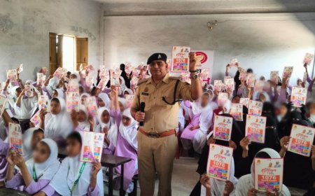 मिशन शक्ति-5.0  के दृष्टिगत अपर पुलिस अधीक्षक द्वारा बालिकाओं को किया गया जागरुक