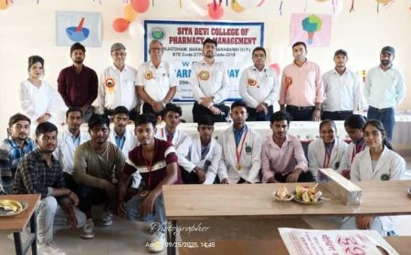 सीतादेवी कालेज आफ फार्मेसी एण्ड मैनेजमेंट में वर्ल्ड फार्मेसी धूम धाम से मनाई गई